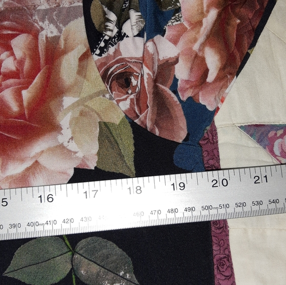 Nice sz L JOHNNY WAS ROSABEL FAVORITE LONG SLEEVE T Shirt Floral Boho Top - Picture 7 of 10